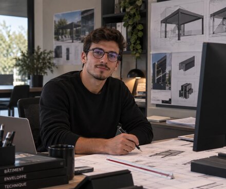 Lucas, Responsable des études techniques chez HMG Extérieur