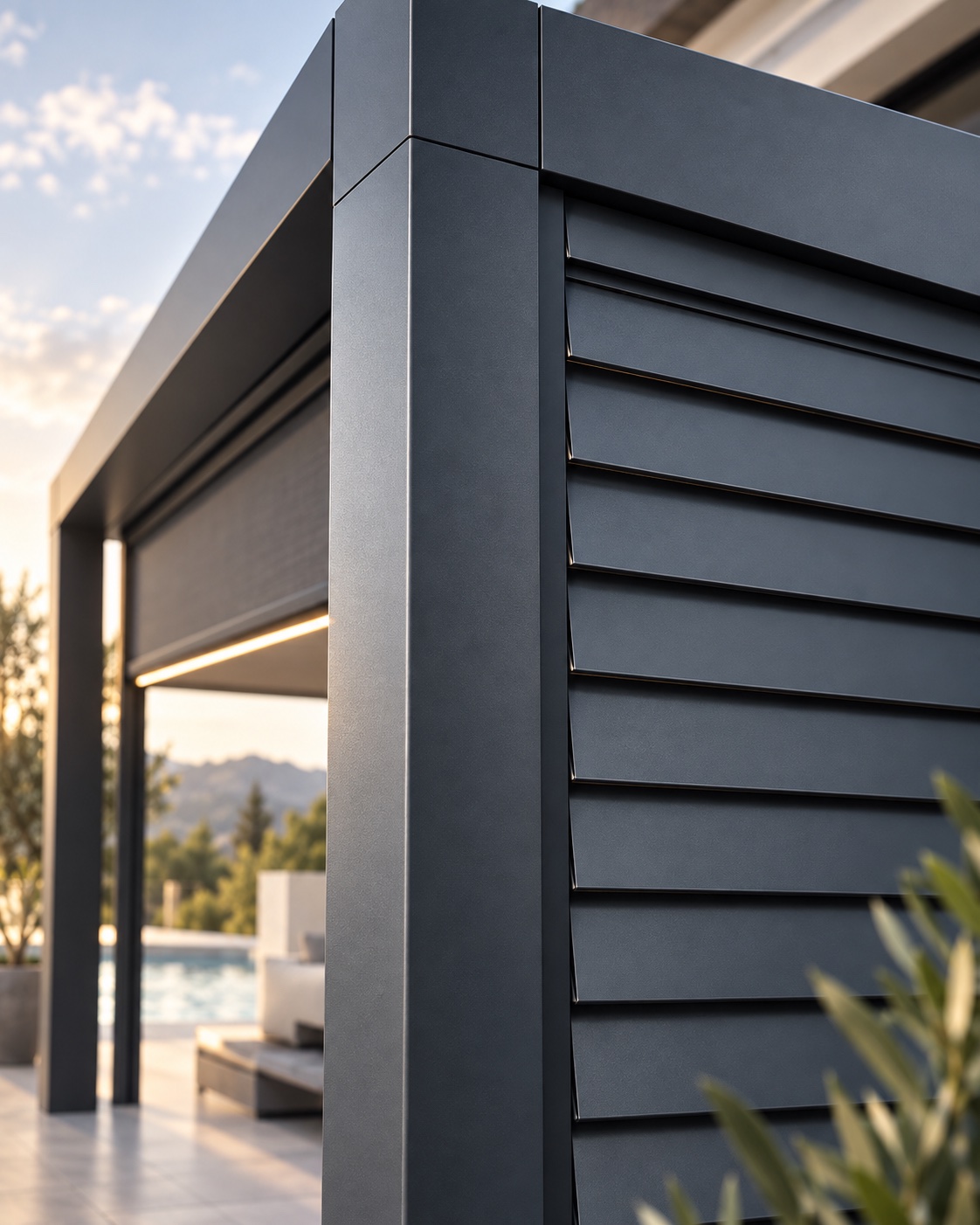 Panneaux à lames, pergola HMG