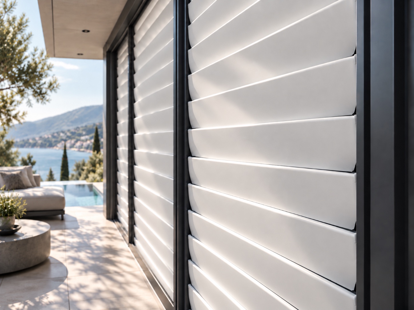 Panneaux à lames, pergola HMG